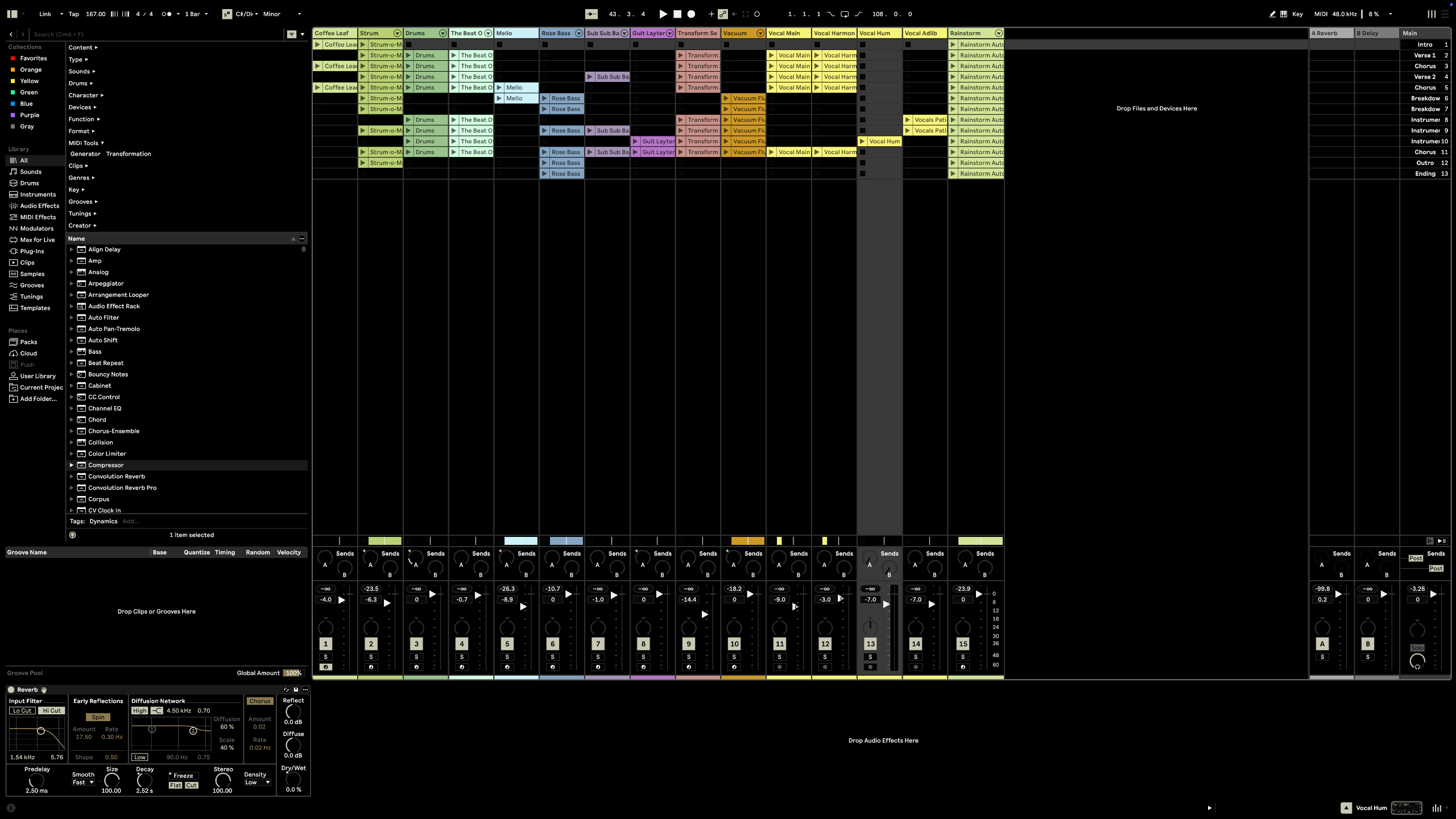 REVST Ableton skin mixer view
